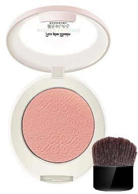 Rouge Puder Matt, Blush mit Bürsten, Feines Pulver Blush Puder, Wasserfest & Langlebig Make Up Puder mit Blush Pinsel, Creamy Pink Powder Make Up Blush, Seidig Zart & Hochpigmentiert & Vermischbar