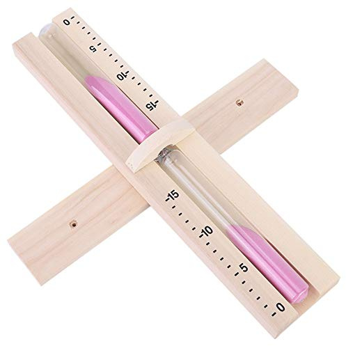 15 Minutos Temporizador de de la Habitación de la Sauna con Arenas Rosas, Reloj de de Madera para Reloj de de Sauna, Ideal para Uso de la Habitación de la Sauna