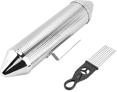Tyenaza slagverksinstrument, rostfritt stål hållbart metall Guiro musikaliskt slaginstrument med skrapa för professionellt eller amatörframträdande