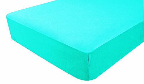 DOMIVA Drap-Housse Jersey Turquoise 70 x 140 cm