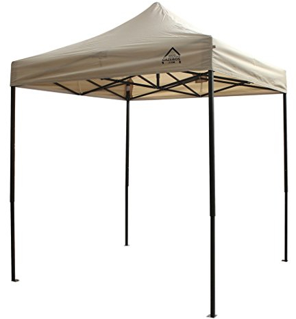 All Seasons Gazebos Tonnelle Pliante Toutes Saisons, 2 x 2 m, Ultra-résistante et entièrement étanche par Gazebo Beige