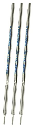 ONLINE 40000/3 3x Kugelschreiber Ersatzmine, Standardmine A2, Schreibfarbe blau, Strichstärke M (mittel), dokumentenecht, wassersfest, Kullimine