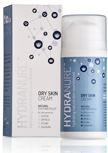 HydraNure Natural Organic Eczema Cream & Treatment for Babies & Adults-Cools Soothes Repairs & Protects Baby's Skin by Parents for Baby Eczema & Dry Itchy Skin Adult Eczema Psoriasis Sunburn (100ml)