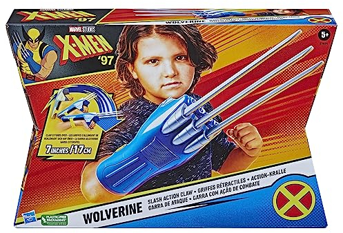 Marvel Studios X-Men '97 Wolverine Action-Kralle Rollenspielzeug, Superhelden-Spielzeug für Kinder ab 5 Jahren, Blue