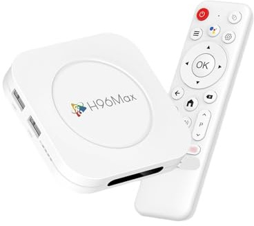 Android 13.0 TV Box, H96 Max M1 4 GB RAM 32 GB ROM RK3528 Quad-Core WiFi6 Dual Band 2.4G/5.8G BT5.0 8K HDR10+ Ultra HD USB3.0 Smart Home Player
