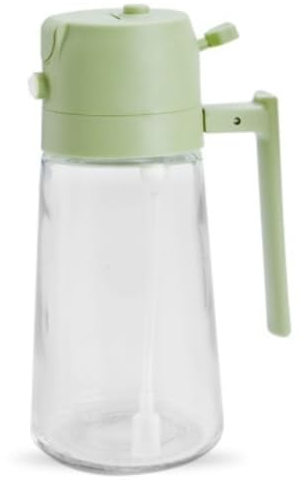 SHUNCHG 2in1-Spruzzino Olio per Friggitrice ad Aria, Dosatore Spray da 470ml, dosatore olio, Olio Oliva in Vetro per Cucina Nebulizzatore Olio Aceto Cucinare Forno BBQ Insalata