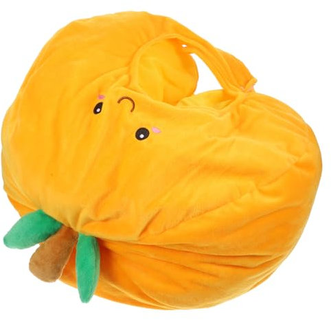 Holibanna Orangefarbener Plüschhut Lustige Foto-requisite Performance-kopfbedeckung Für Outdoor-aktivitäten