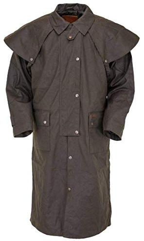 Outback Trading Company Unisex 2042 Low Rider Waterproof Breathable Full-Length Oilskin Duster Coat, Brown, X-Large