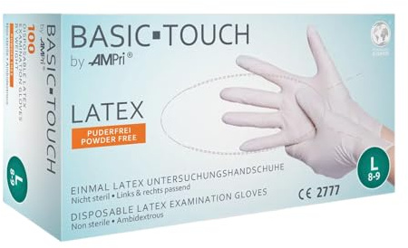 Basic Touch Latexhandschuhe puderfrei Gr. L