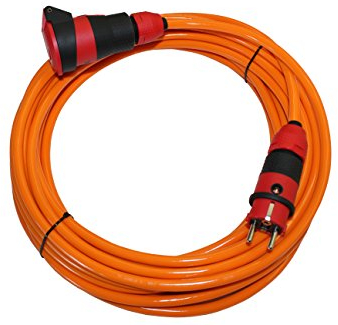 Verlängerungskabel Stromkabel Schuko-Ultra Pro Elektrokabel Schutzkontakt mit Powerlight H07BQ-F 3X1,5mm² Polyurethanleitung Vollpur-Premium Außenbereich 25m