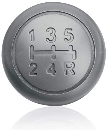 C-FUNN Auto Auto 5 Marce Pomello del Cambio per Fiat 500 500C Panda 2003-2012 Grigio