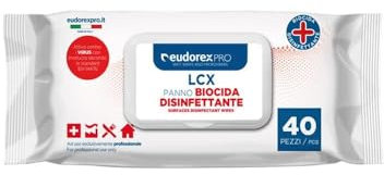 Salviette imbevute disinfettanti per la Pulizia e l'igiene delle superfici Attiva Contro Virus e batteri in comode Confezioni da 40 Pezzi 14cf da 40pz Totale 480pz
