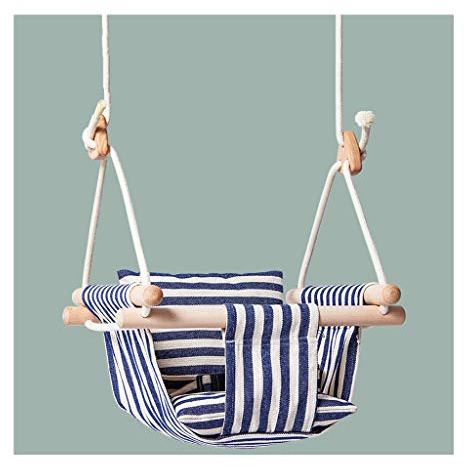 zxb-shop Swings Cute Small Hanging Chair Swing Household Cradle Chair Indoor and Outdoor Portable Swing Hanging Chair Seat (2 Colors) Swing Outside Toys (Color : B)