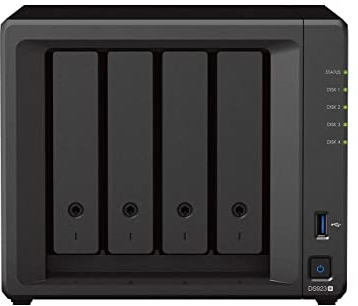 Synology DS923+ 4-Bay Diskstation NAS (AMD Ryzen™ 4 Threads R1600 Dual-Core 4GB Ram 2xRJ-45 1GbE LAN-Port) Bundle mit 4 x 8TB WD Red Plus NAS HDDs