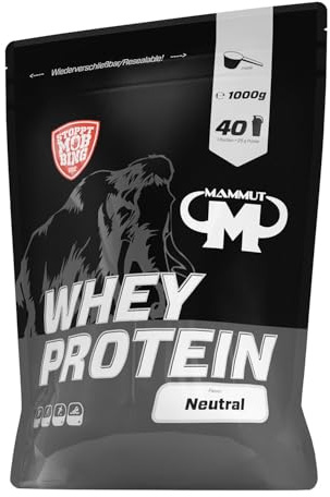 Mammut Nutrition Whey Protein, Neutral, Molke, Eiweiß, Whey Protein Shake, 1000 g