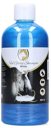Excellent Hi Gloss Shampoo White – färgschampo för att uppdatera din egen pälsfärg – lämplig för hästar med vit päls – 500 ml