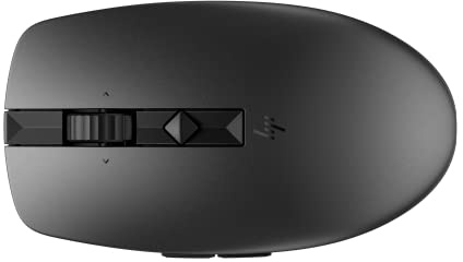 HP 710 Rechargeable Silent Mouse - for Computer or Laptop, Type USB-C Batteries - Multi-OS/Device Compatible - Bluetooth or 2.4 GHZ Dongle - 6 Programmable Buttons - Ambidextrous (6E6F2AA#ABL, Black)