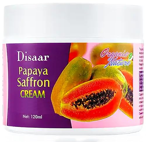 DISAAR Beauty Moisturizing Cream Anti-Oxidation Anti-Aging Papaya Saffron Restore Skin Vitality Anti-Wrinkle 120ml / 4.05fl.oz