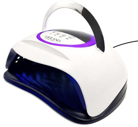SAVILAND 300 W Leistungsstarke U V Nagellampe: Super Schnelle Aushärtung U V Licht für Gel-Nägel mit 72 Perlen 4 Timer Dual Lichtquellen Smart Sensor LED Nagellampe für Nail Salon Professional