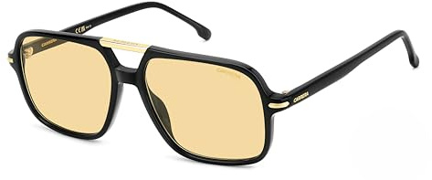 Carrera 350/S Sunglasses, 71C/UK Black Yellow, 58