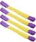 Light Metal Wheel Sticks High -strength Bonds for Restoration, 4PCs Wheel for Ratchets, Yellowpurpe