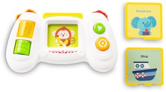 TOYZ – Console de Jeu pour Bébé – Manette Éducative et Ludique pour Bébés et Tout-Petits – Jouet d’Apprentissage Portable – Console de Jeu, Téléphone Jouet – Adapté dès 18 Mois