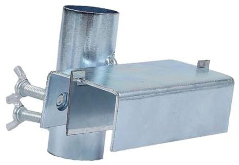 Colcolo Support de fixation pour parasol de balcon, pince de serrage, support réglable, accessoire anti-vent polyvalent, compatible avec les mâts de 3,8 cm