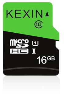 KEXIN Carte Micro SD 16 Go microSDHC UHS-I Classe 10 A1 U1 Mini SD avec Adaptateur Carte mémoire pour Smartphone, Tablette, Appareil Photo