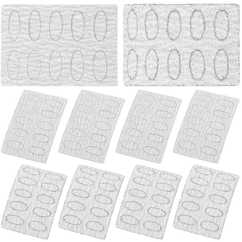 Replaceable Oval Nail Sanding Discs for Pedicure Nail Art 10 Sheets