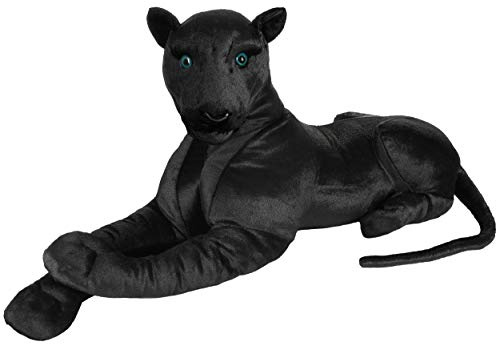 Brubaker Peluche Pantera 110 cm Sdraiato - XL Peluche - Gatto Grande Nero