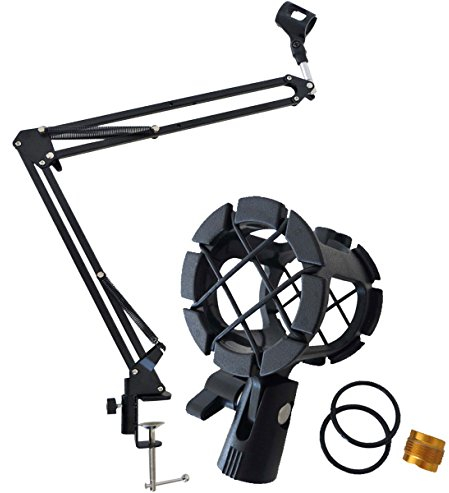 Keepdrum 5-nb35 Micrófono brazo trípode Micrófono de mesa de + pcmh1 araña elástico soporte