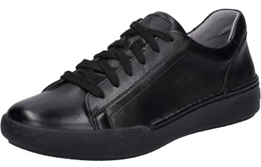 Josef Seibel Damen Low-Top Sneaker Claire 01,Weite G (Normal),Wechselfußbett,Halbschuhe,straßenschuhe,Sportschuhe,Black-Black,39 EU