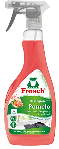 Frosch - Quitagrasas Desengrasante Ecológico Pomelo, Apto para Superficies Alimentarias, Elimina la Grasa sin Esfuerzo - 500 ml