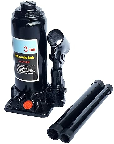 3 Ton Hydraulic Bottle Jack Heavy Duty Lifting Ram Car Van Truck Caravan Lorry Tractor