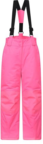 Mountain Warehouse Honey Kids Snow Pants Boys & Girls | Childrens Snowproof Ski Trousers, Detachable Braces & Reinforced Knees for Durability, For Winter, Holidays & Snowboarding