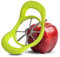 PRIMES Apple Corer Slicer Stainless Steel Easy Cutter, Heavy Duty Apple Slicer Fruit Slicer Fruit Divider Sharp Apple Cutter Corer Remover Easy Grip Handle with 8 Blades for Potato Lemon - Green