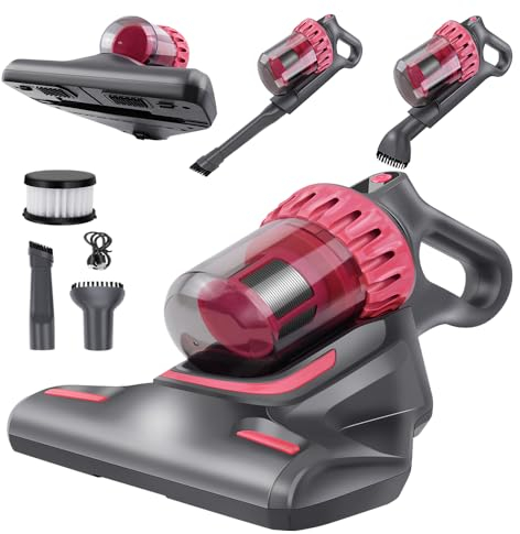 YouseaHome Milbensauger mit Staubsensor & UV-Licht zur Entfernung von Staubmilben, Milbenstaubsauger Antimilben-Staubsauger für Matratzen, Betten, Stoffsofas, Kissen, Teppiche