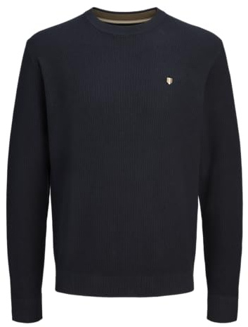 JACK & JONES Jprblurex Tricot à col Rond pour Homme, Seaborne, XL