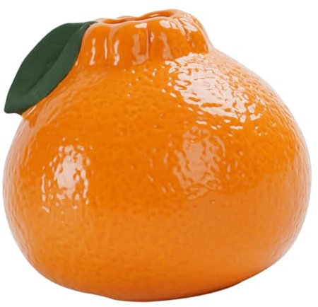 Hemobllo Kleiner Oranger Keramikblumenvasen Für Wasserpflanzen Minimalistische Dekoration Für Tisch Und Wohnzimmer Für Frische Blumenarrangements Und Stilvolle Akzente