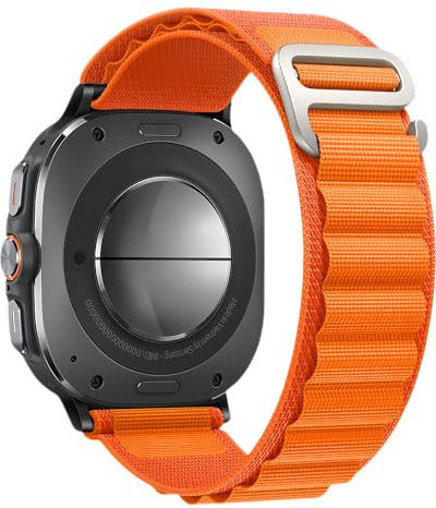 Loop sportband Compatible with Samsung Galaxy Watch Ultra 47mm (2025/2024) – Andningsbart nylonband med justerbar krok- och loopstängning – Hållbara ersättningsband