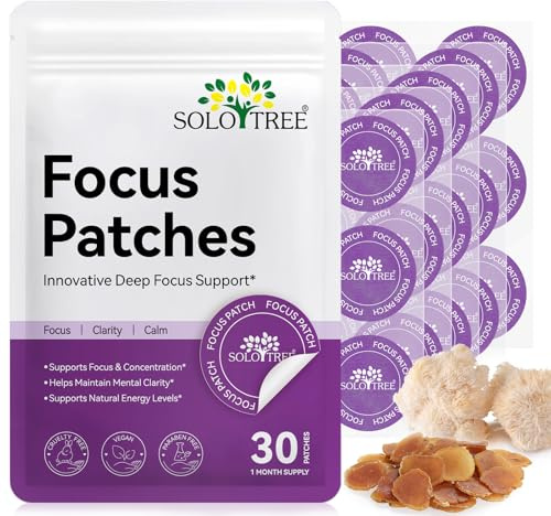Focus Patch Focus Enhancing Stickers Per Bambini E Adulti - 30 Pacchetti Patch Naturale - Senza Sostanze Chimiche E Farmaci, Sostegno Al Cervello Sano Per L'Attenzione, La Memoria E La Concentrazione
