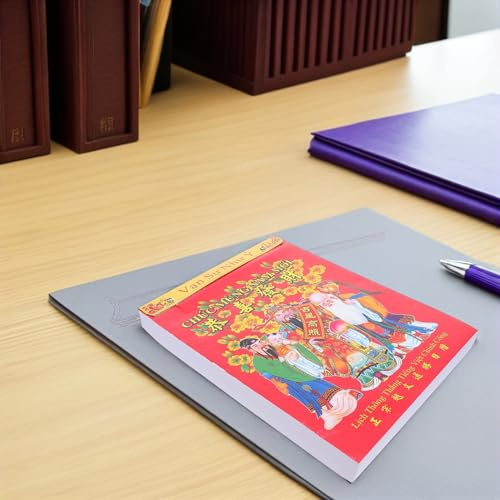 NAMOARLY Calendrier Mural Traditionnel Calendrier Lunaire Du Nouvel An Chinois et Planner Mural à Détachables Décoration Festive pour Maison et Bureau