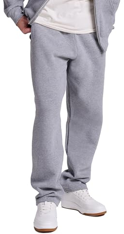 Russell Athletic Mens Dri-Power Open Bottom with Pockets Sweatpants, Oxford, X-Large US