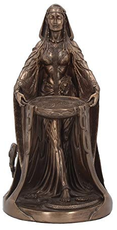 Nemesis Now Celtic Danu - Figura Decorativa (28 cm), Color Bronce