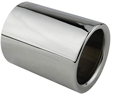L&P A304 1 Auspuffblende Edelstahl 76mm Endrohrblende spiegel poliert Chrom Plug&Play Endrohrblenden Auspuff Blende Endrohre Vergleichsnummern 1830 7622764-1830 7622762-1830 8648042-8648044