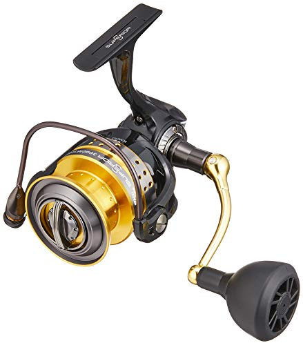 Abu Garcia Carrete Giratorio Superior, Carrete de Pesca, carretes giratorios, Pesca de depredador, Lucio, Perca, lucioperca, Trucha, Unisex, Negro/Dorado, 3000MSH