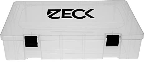 Zeck Predator 36x22,5x8cm Big Bait Compartment Box L - Kunstköderbox für große Gummifische & Wobbler, Köderbox für Raubfischköder, Tacklebox