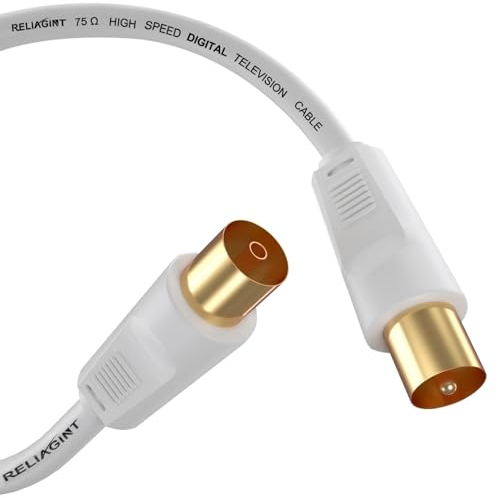 RELIAGINT RL Flex câble d'antenne TV câble d'extension conducteur en cuivre faible perte haut débit DVB-T DVB-T2 DVB-C DVB-S DVB-S2 3M MF