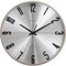 GOODERY Funkwanduhr Ø 30 cm Leise 3D | Große, Moderne, Analoge Wanduhr ohne Laute Tickgeräusche, Fast lautlos | Dekoration für Jede Wand | Uhr, Funk | Funkuhr (Silber/Schwarz)