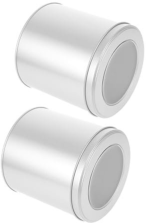 HOMOCONO 2piezas Lata De Café Tapa Contenedor De Almacenamiento De Metal para Infusiones Diseño Elegante y para Cocina